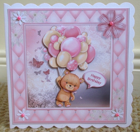 Bear With Balloons Girl (Multi-Use) Mini Kit by Johanna Lambert