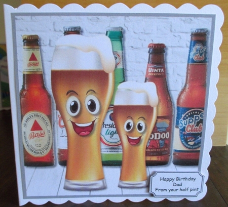 Happy Birthday/Fathers Day from your half pint by Johanna Lambert