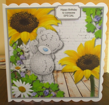 Tatty Teddy with Daisies and Sunflowers by Johanna Lambert