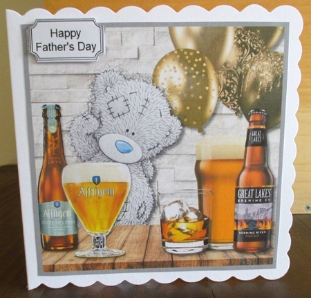 Tatty Teddy with Beers for Birthday or Fathers Day by Johanna Lambert