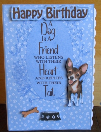 A Dog Is A Friend Chihuahua 1 by Johanna Lambert
