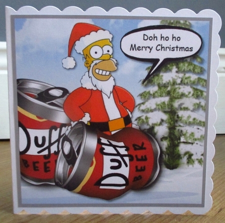 Doh Ho Ho Homer Merry Christmas by Johanna Lambert