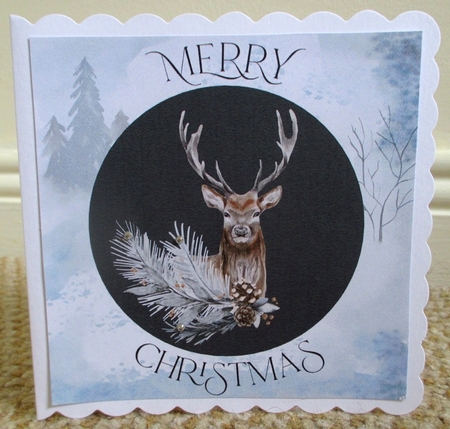 Winter Woodlands Christmas - Stag Portrait by Johanna Lambert