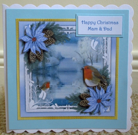 7x7 Mini Kit, Robins at Christmas by Johanna Lambert