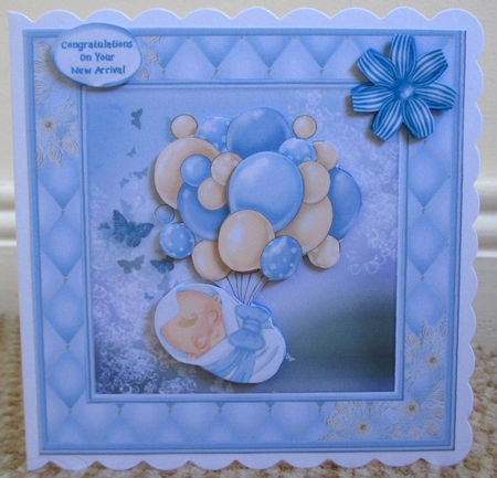 Baby With Balloons Boy (Multi-Use) Mini Kit by Johanna Lambert