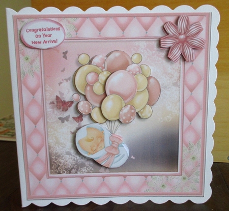 Baby With Balloons Girl (Multi-Use) Mini Kit by Johanna Lambert
