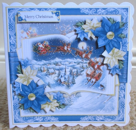 Santa and His Reindeer Open Book Bumper Set by Johanna Lambert
