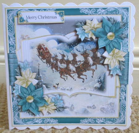 Santa and His Reindeer Open Book Bumper Set by Johanna Lambert