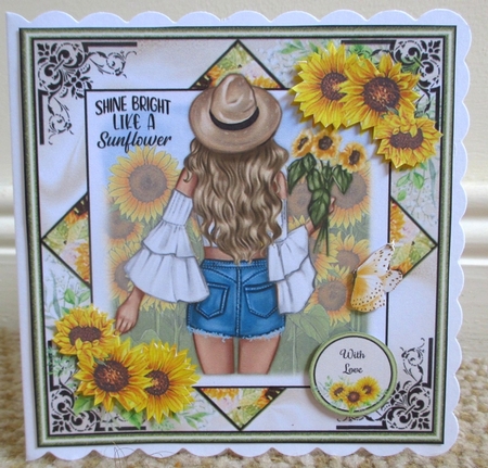 Shine Bright Like A Sunflower Mini Page Kit  by Johanna Lambert