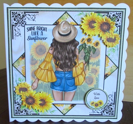 Shine Bright Like A Sunflower 02 Mini Page Kit  by Johanna Lambert