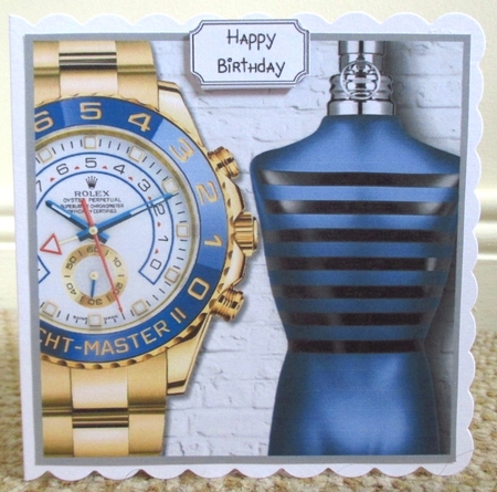 Mans Plan Luxury Watch and Aftershave by Johanna Lambert