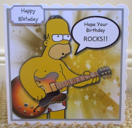 Homer Hope Your Birthday ROCKS! by Johanna Lambert