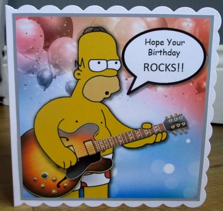 Homer Hope Your Birthday ROCKS! by Johanna Lambert