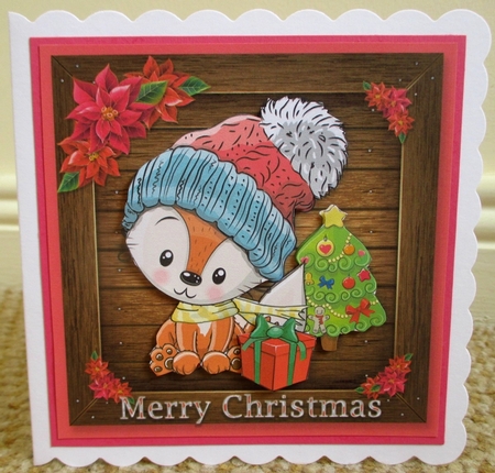 Cute Christmas Animals ~ Fox by Johanna Lambert