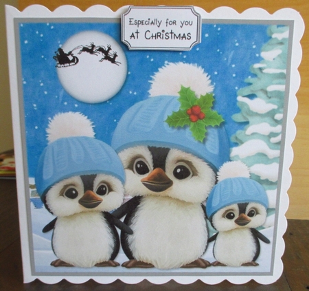 Cute Christmas Penguins by Johanna Lambert