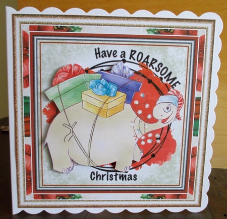 Have A Roarsome Christmas Mini Page Kit by Johanna Lambert