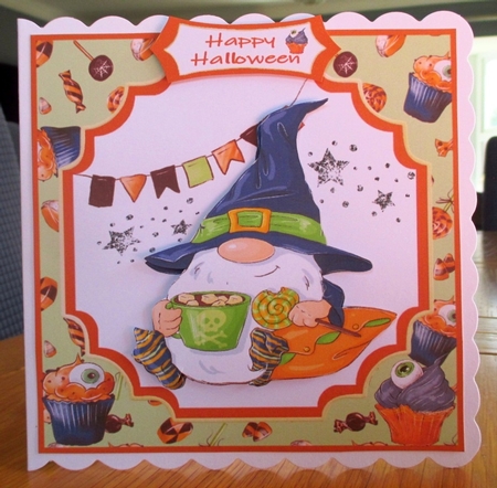 Trick Or Treat Gnome 6x6 by Johanna Lambert