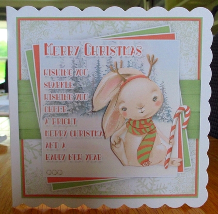 Candy Cane Bunny Mini Kit by Johanna Lambert