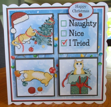 NAUGHTY CHRISTMAS CAT - GINGER by Johanna Lambert