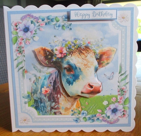 WATERCOLOUR COW by Johanna Lambert