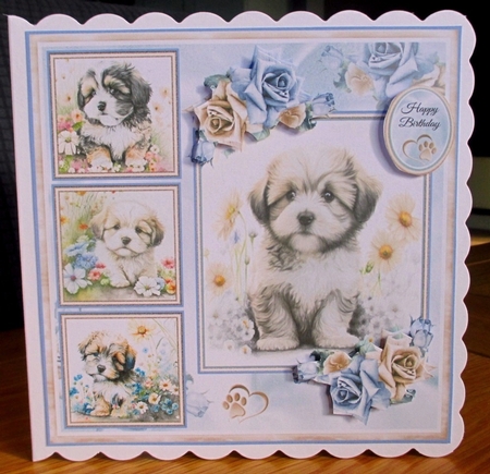Havanese Puppy Collage Mini Page Kit by Johanna Lambert