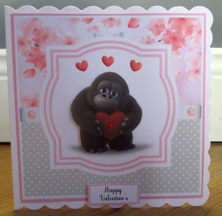 7 Inch Square Card Mini Kit -  Gorilla Love by Johanna Lambert