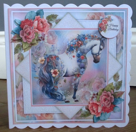 Floral Boho Horse Mini Page Kit by Johanna Lambert