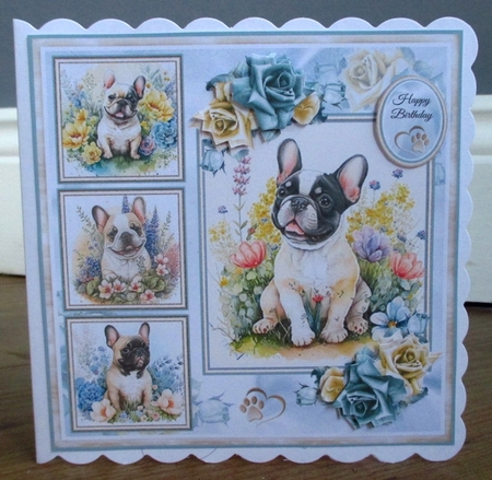 Frenchie Puppy Collage 04 Mini Page Kit by Johanna Lambert