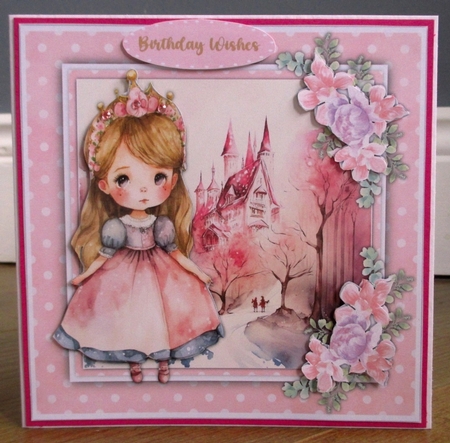 8x8 Mini Kit, Gorgeous Princess and Castle by Johanna Lambert