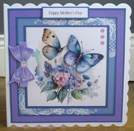 Butterfly Flourish Bumper Kit (makes four cards)  by Johanna Lambert