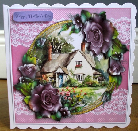 8x8 Mini Kit, Beautiful Rose Cottage by Johanna Lambert