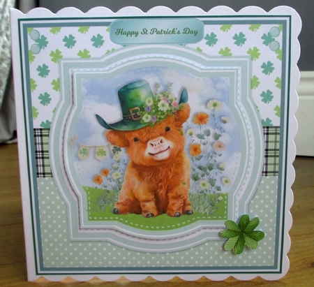 ST PATRICKS DAY COWS by Johanna Lambert