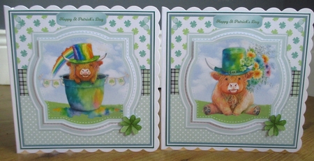 ST PATRICKS DAY COWS by Johanna Lambert