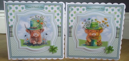 ST PATRICKS DAY COWS by Johanna Lambert