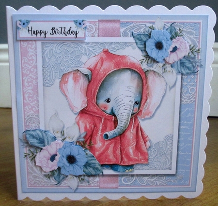 Cute Elephant three by Johanna Lambert