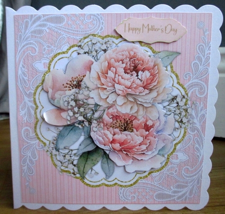 8x8 Mini Kit, Gorgeous Pink Peony Roses by Johanna Lambert