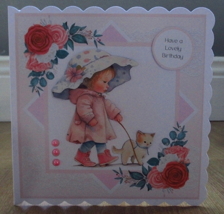 Lets Go Walkies #1 (7x7 inch square card kit) by Johanna Lambert