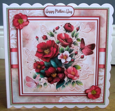 Wild Roses Card Front Kit by Johanna Lambert