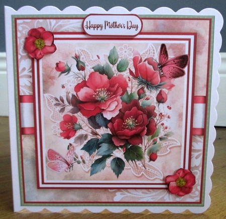 Wild Roses Card Front Kit by Johanna Lambert