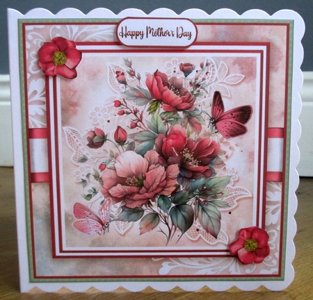 Wild Roses Card Front Kit by Johanna Lambert