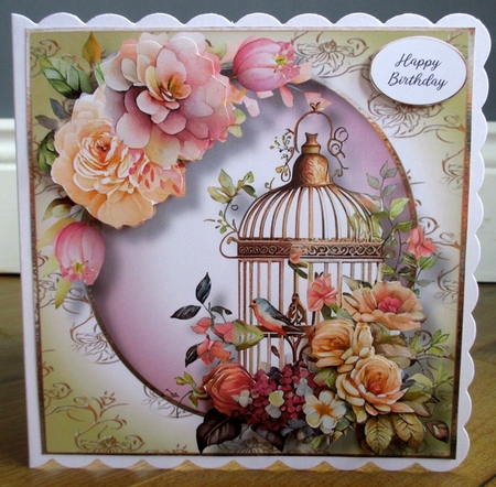 Vintage Floral Birdcage Bumper Kit by Johanna Lambert