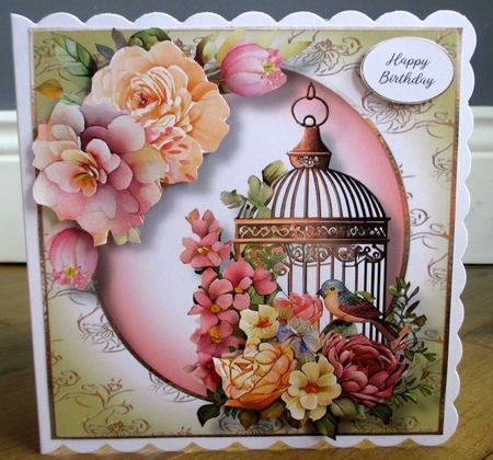 Vintage Floral Birdcage Bumper Kit by Johanna Lambert
