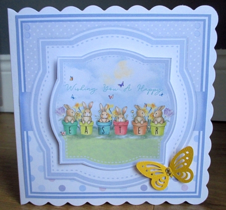 EASTER BUNNIES 6x6 by Johanna Lambert