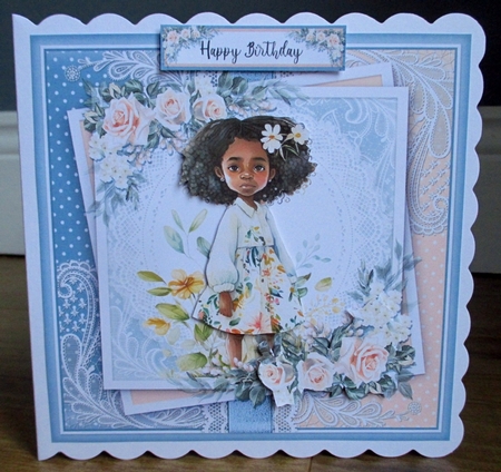 A beautiful girl and her flowers KIT-TWO  by Johanna Lambert