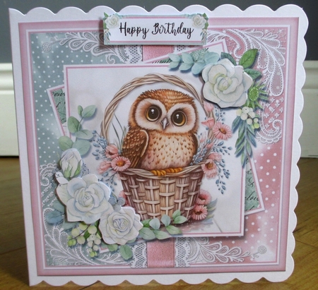  Just and Owl and her basket KIT-THREE  by Johanna Lambert