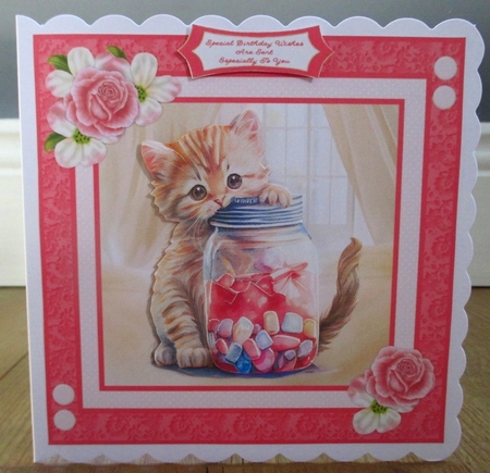 Ginger Kitten With Candy Jar 2 - Mini Kit by Johanna Lambert