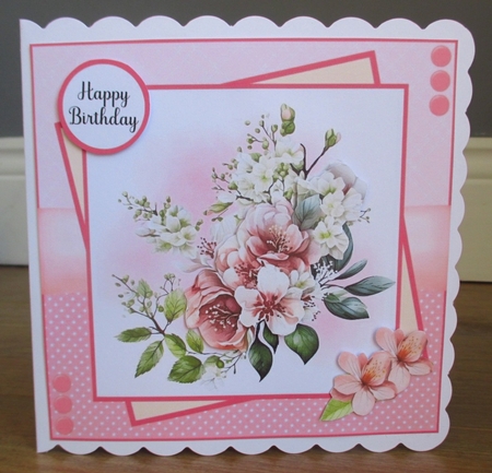 Pretty Blooms #4 (7x7 inch square card kit) by Johanna Lambert