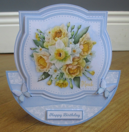 BIRTHDAY FLOWERS  rocker card by Johanna Lambert