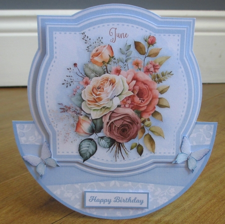 BIRTHDAY FLOWERS  rocker card by Johanna Lambert