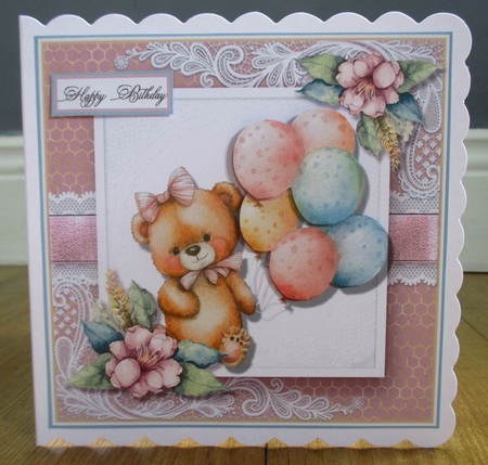 Birthday Bear Complete Mini Kit two  by Johanna Lambert